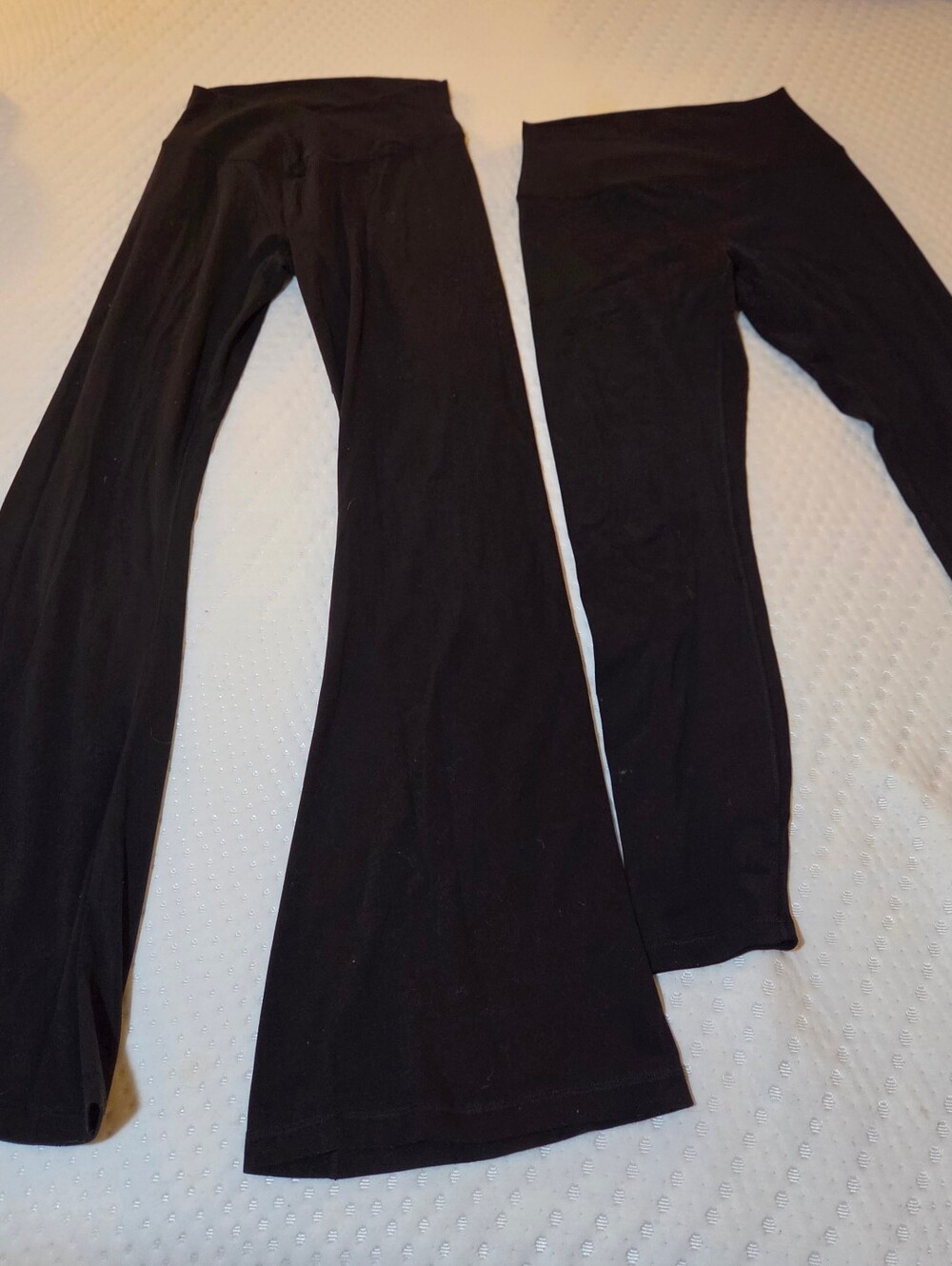 CRZ YOGA Set Of 2 Black Flared High-Waist Leggings & Straight Leg